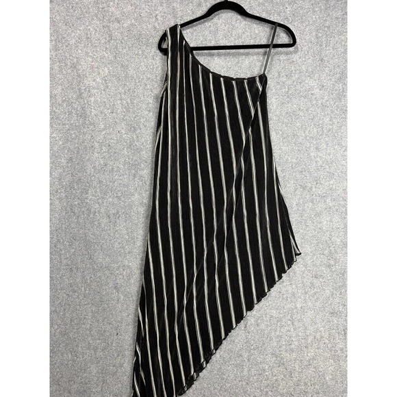 House of Harlow 1960 X Revolve Dress Women Small Black One shoulder asymmetrical - Picture 5 of 9